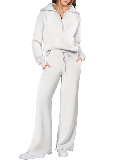 The CloudSoft Set™ – Half-Zip Top & Wide-Leg Pants