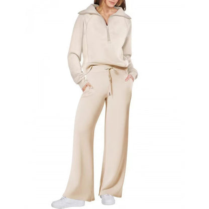 The CloudSoft Set™ – Half-Zip Top & Wide-Leg Pants